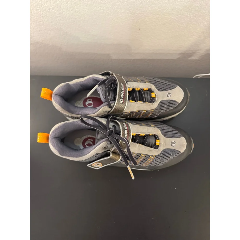 Women's Pearl‎ Izumi Athletic Cycle Shoes Size 9 Gray Orange